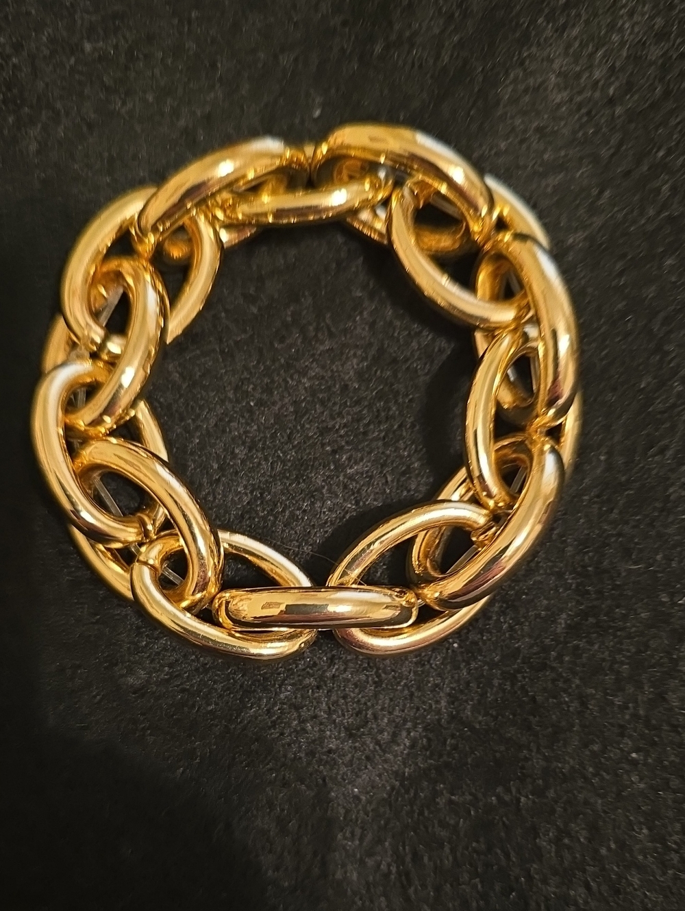 Gold Link Chain Stretchy Bracelet - Women Jewelry